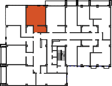 location of the building in the complex