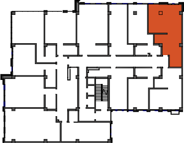 location of the building in the complex
