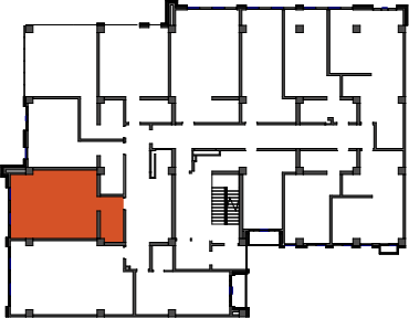 location of the building in the complex