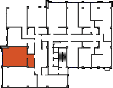 location of the building in the complex