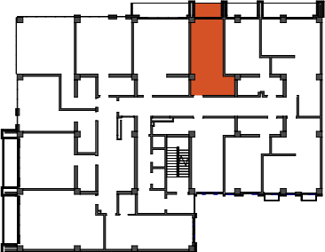location of the building in the complex