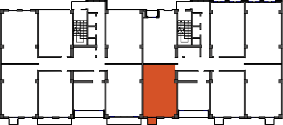 location of the building in the complex