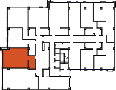 location of the building in the complex