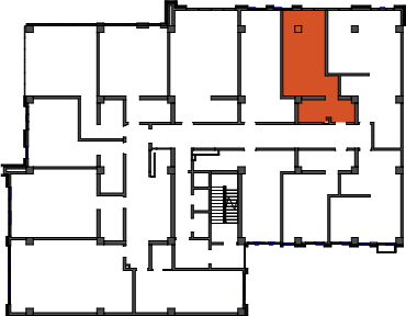location of the building in the complex