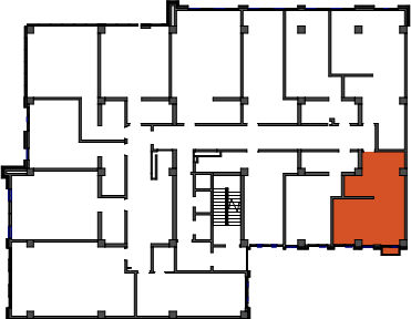 location of the building in the complex