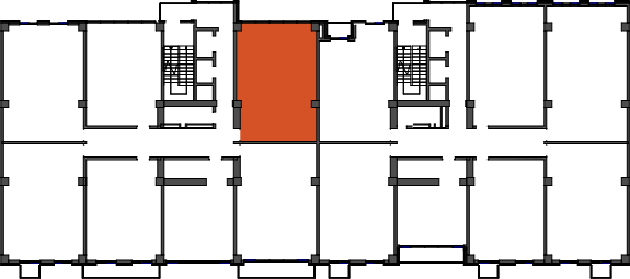 location of the building in the complex
