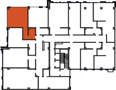 location of the building in the complex