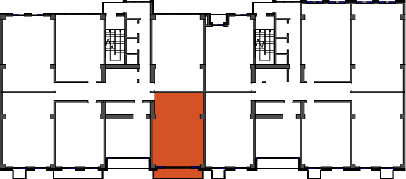 location of the building in the complex