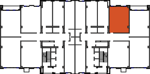 location of the building in the complex