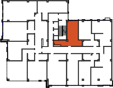 location of the building in the complex