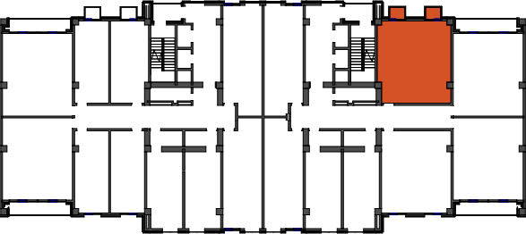 location of the building in the complex