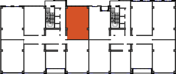 location of the building in the complex