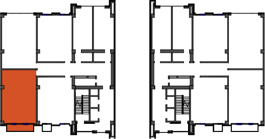 location of the building in the complex