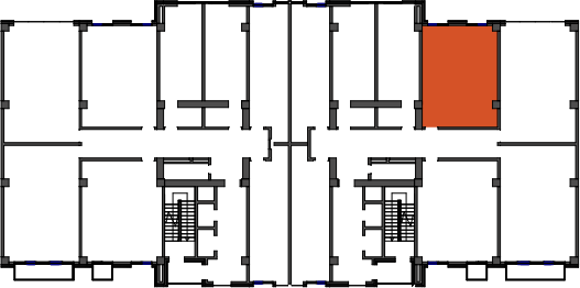 location of the building in the complex