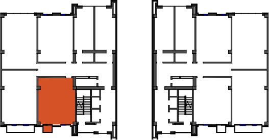 location of the building in the complex
