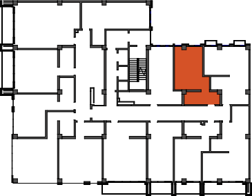 location of the building in the complex