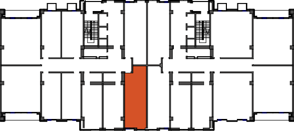 location of the building in the complex
