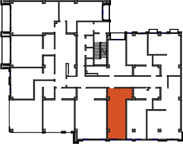 location of the building in the complex