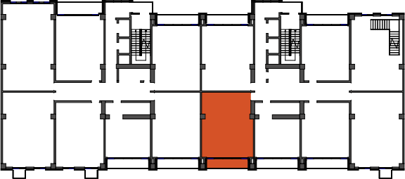 location of the building in the complex