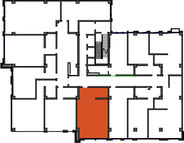 location of the building in the complex