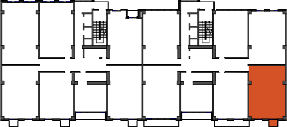 location of the building in the complex