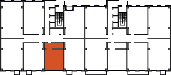 location of the building in the complex