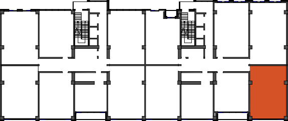 location of the building in the complex