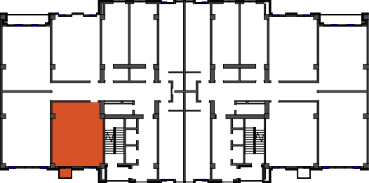 location of the building in the complex