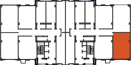 location of the building in the complex