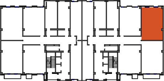 location of the building in the complex