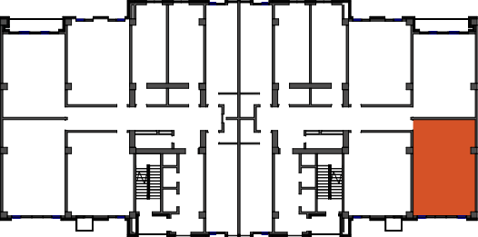 location of the building in the complex