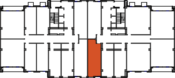 location of the building in the complex