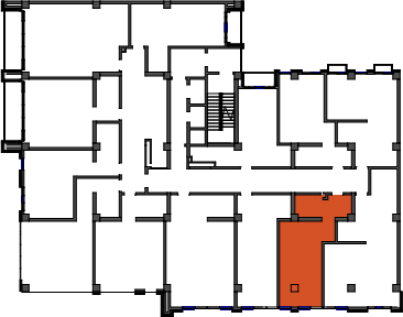 location of the building in the complex