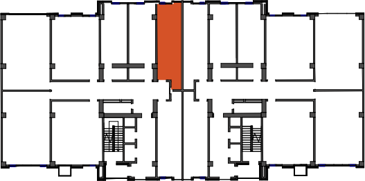 location of the building in the complex