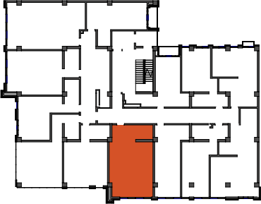 location of the building in the complex