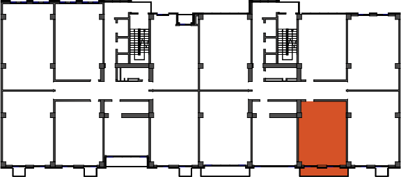 location of the building in the complex