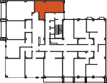 location of the building in the complex
