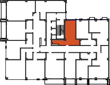 location of the building in the complex