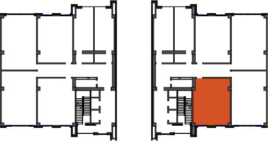 location of the building in the complex