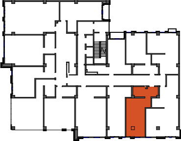 location of the building in the complex