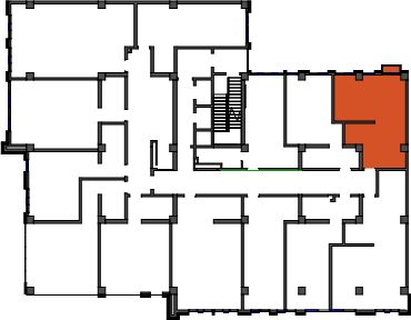 location of the building in the complex