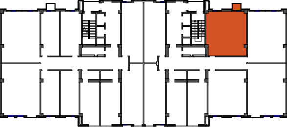 location of the building in the complex