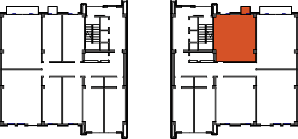 location of the building in the complex