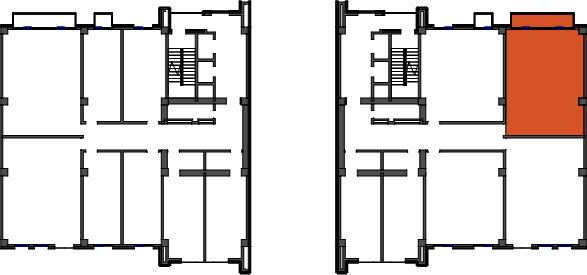 location of the building in the complex
