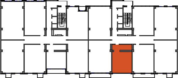 location of the building in the complex