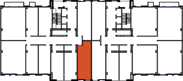 location of the building in the complex