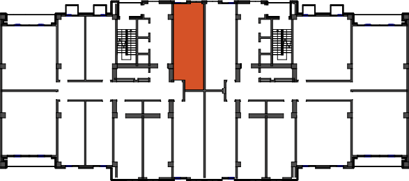location of the building in the complex