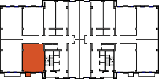 location of the building in the complex