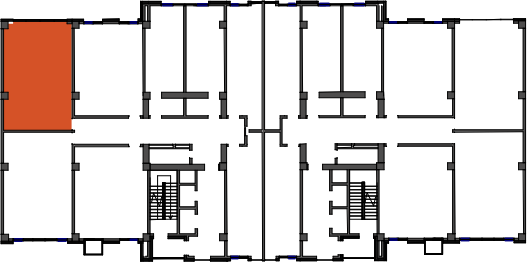 location of the building in the complex
