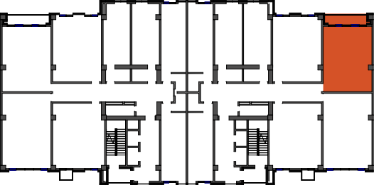 location of the building in the complex